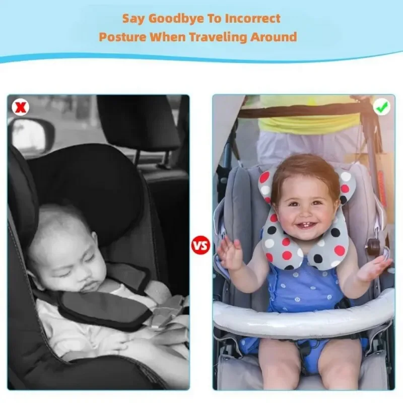 כרית תמיכת ראש וצוואר לתינוק ברכב