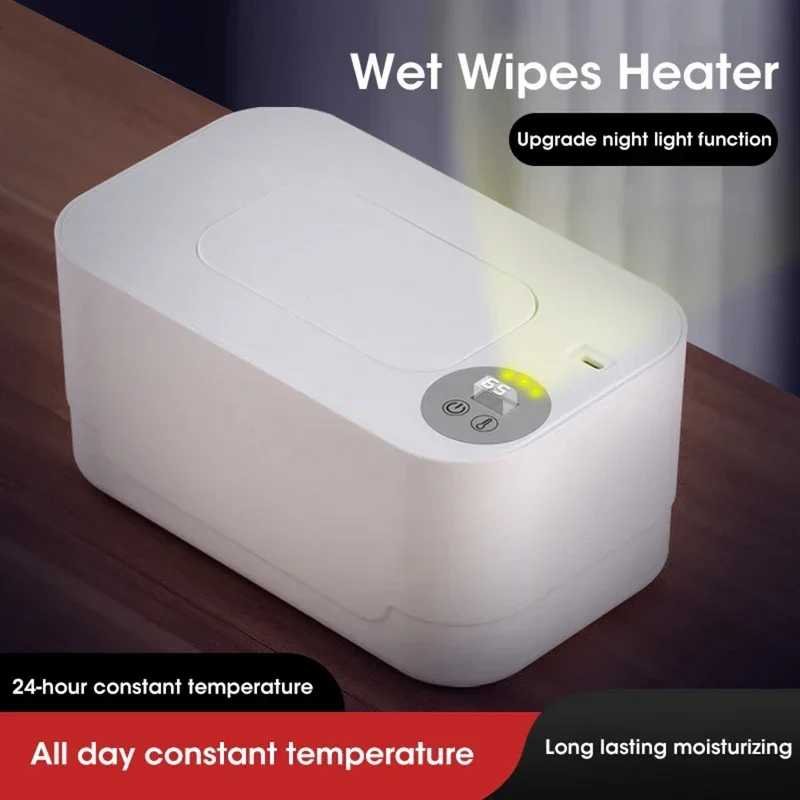 מחמם מגבונים עם צג ומיכל נשלף